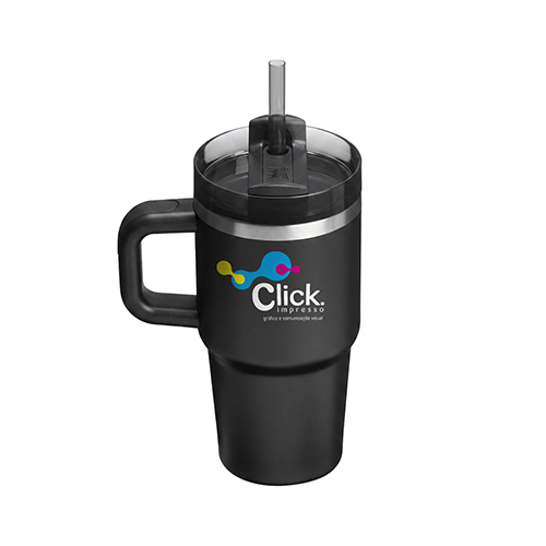 Copo térmico com capacidade para até 600ml. Possui estrutura de parede dupla com interior em inox 304 e exterior em inox 201 e pintura em spray, além de tampa rosqueável em polipropileno (PP), com abertura por mecanismo giratório e entrada para canudo. Acompanha canudo em PP.

Altura :  19 cm

Largura :  9 cm

Diametro :  8,5 cm
